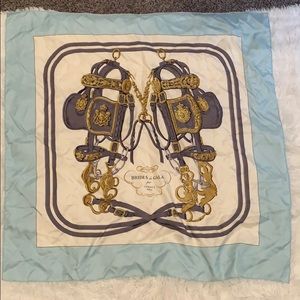 Authentic Large Hermès vintage silk scarf